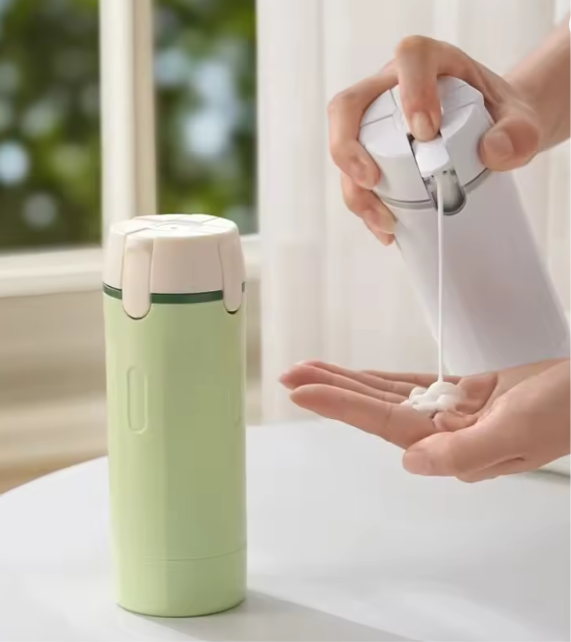 Dispensador Portátil 4 en 1 Sin Fugas, Ligero
