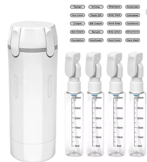 Dispensador Portátil 4 en 1 Sin Fugas, Ligero