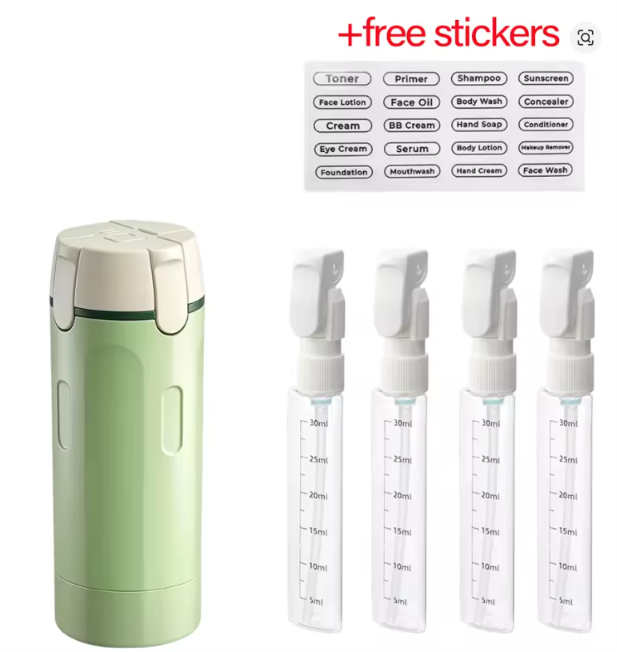 Dispensador Portátil 4 en 1 Sin Fugas, Ligero